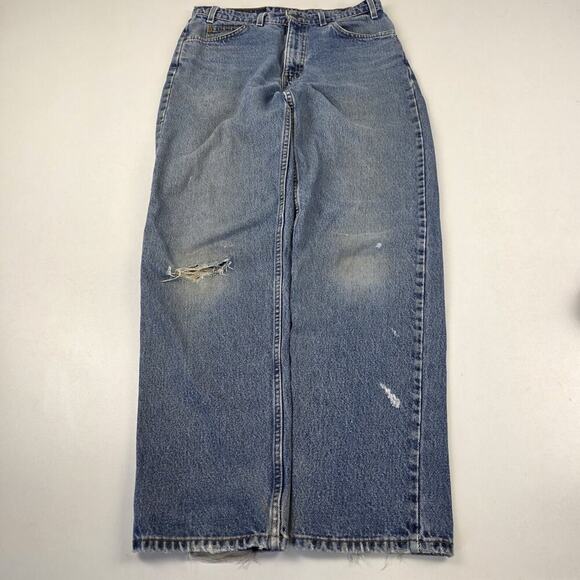 Vintage Levi's 550 Jeans Mens 33x32 Fits 32x32 Relaxed Fit Distressed Denim - Picture 2 of 15